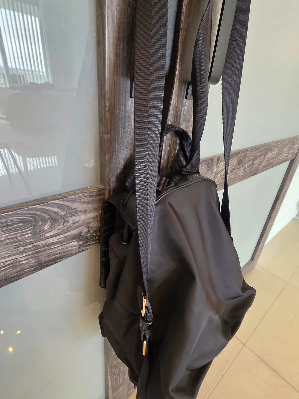 Tory Burch Black Nylon Backpack - Sleek Everyday Bag